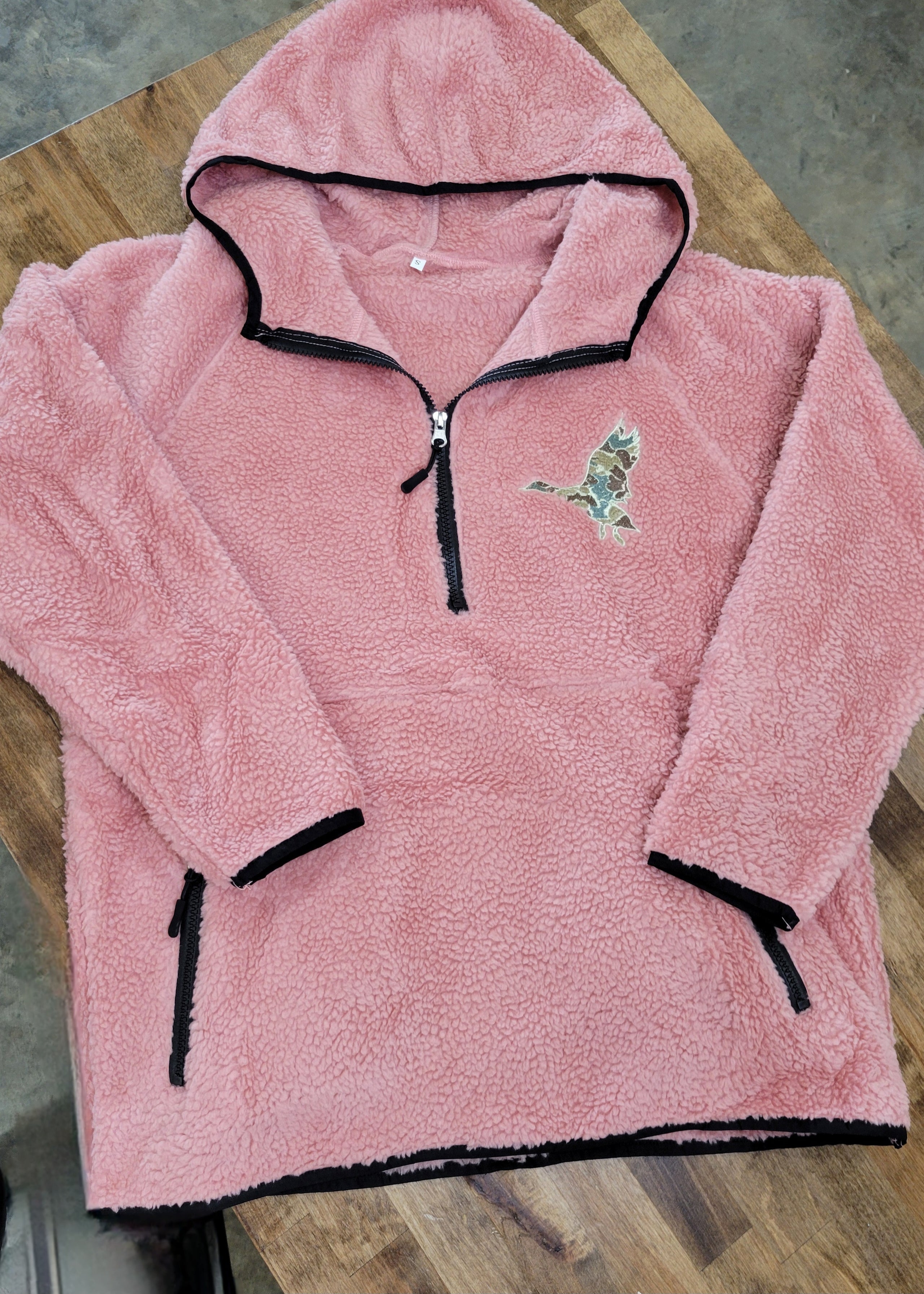 Sherpa pink sweater on sale